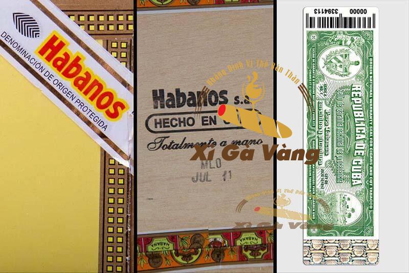 Phân biệt xì gà kém chất lượng bằng cách kiểm tra tem